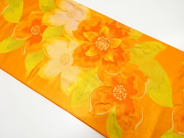 JAPANESE FUKURO OBI / WOVEN FLOWER